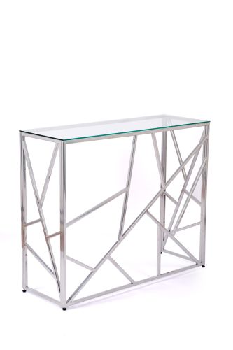 Консольный стол 1051-CS clear серебряный AllConsoles 100x35x80 фото 9