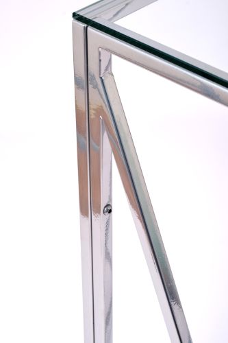 Консольный стол 1051-CS clear серебряный AllConsoles 100x35x80 фото 6