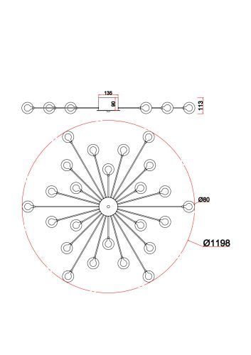 Потолочный светильник Freya FR5242CL-24BS1 фото 17