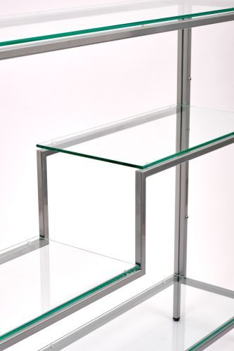 Консольный стол 1012-CS clear серебряный AllConsoles 100x25x80 фото 3