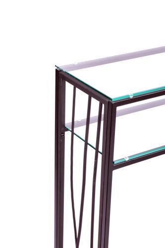 Консольный стол 1124-CB clear черный муар AllConsoles 80x25x80 фото 2