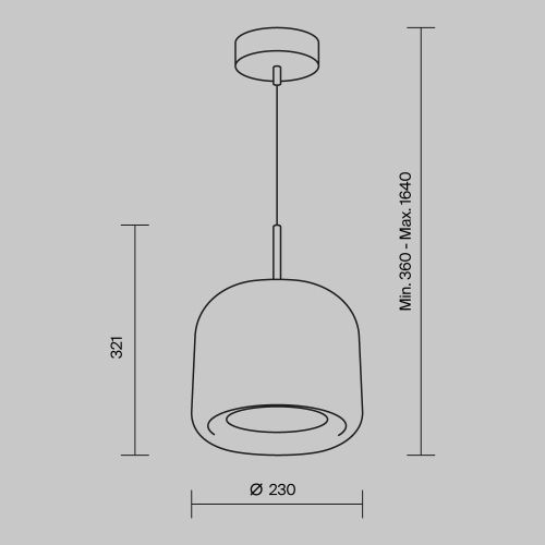 Подвесной светильник Maytoni MOD128PL-L6SG фото 5