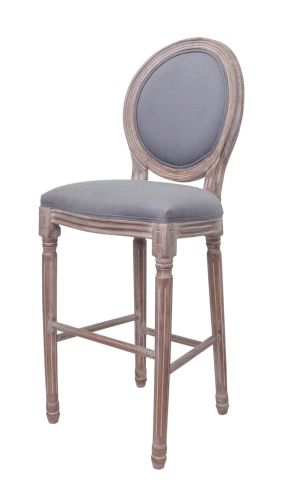 Стул мягкий барный Filon grey, серый фото 2