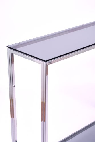 Консольный стол 1082-CS grey серебряный AllConsoles 100x25x80 фото 2