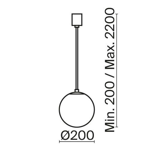 Подвесной светильник Maytoni P039PL-5W4K-20-B фото 2