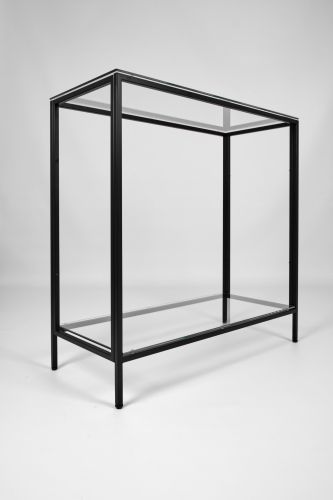 Консольный стол 1083-CB clear черный муар AllConsoles 80x35x80 фото 5