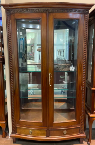 DCGRD2-M Витрина для посуды в гостиную 185*46*110 см, орех фото 3