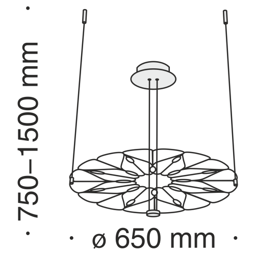 Подвесной светильник Maytoni MOD037PL-L16B фото 4