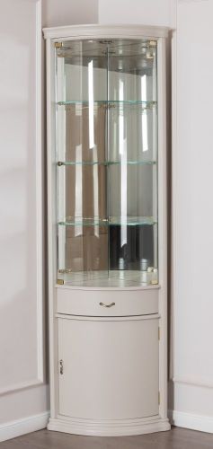 Угловая витрина 934 Vainilla Disemobel 206*47*47 см