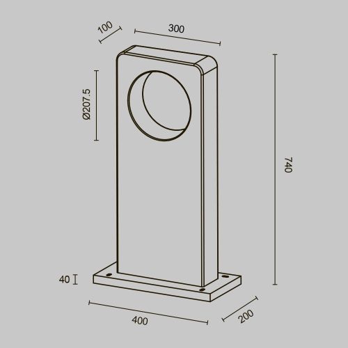 Ландшафтный светильник Outdoor O469FL-L7CM3K1 фото 9