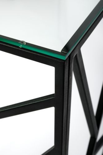 Консольный стол 1051-CB clear черный муар AllConsoles 100x35x80 фото 5