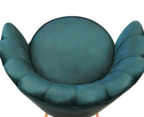 Кресло ракушка Pearl marine Сине-зеленый 75*75*85 см фото 6