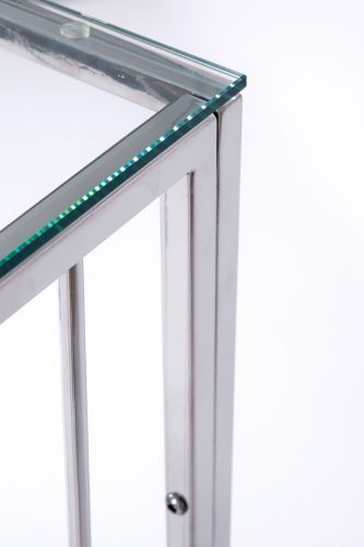Консольный стол 1021-CS clear серебряный AllConsoles 100x35x80 фото 6