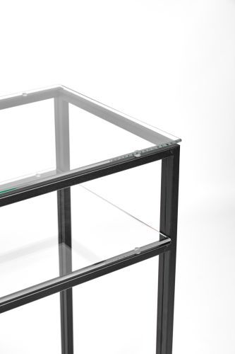 Консольный стол 1043-CB clear черный муар AllConsoles 80x35x80 фото 3