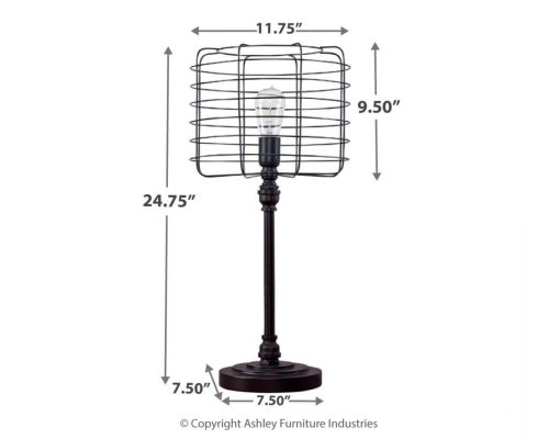 Металлическая настольная лампа Javan L207164, Ashley Furniture фото 3