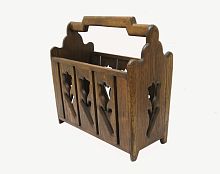 Напольная газетница из Тика/Таиланд 35*17*36 см