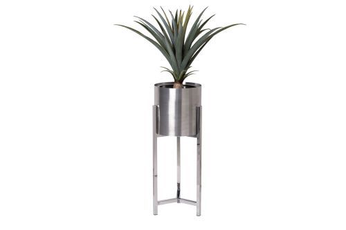 13RXFP3105L-SILVER Подставка под цветы серебро d25*70cм фото 2