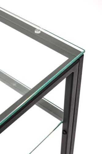 Консольный стол 1042-CB clear черный муар AllConsoles 100x25x80 фото 3